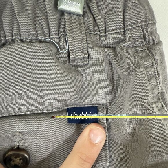 Chubbies Shorts Men's Large Grey Chino Elastic Waist Cotton Blend Pockets - Picture 9 of 9